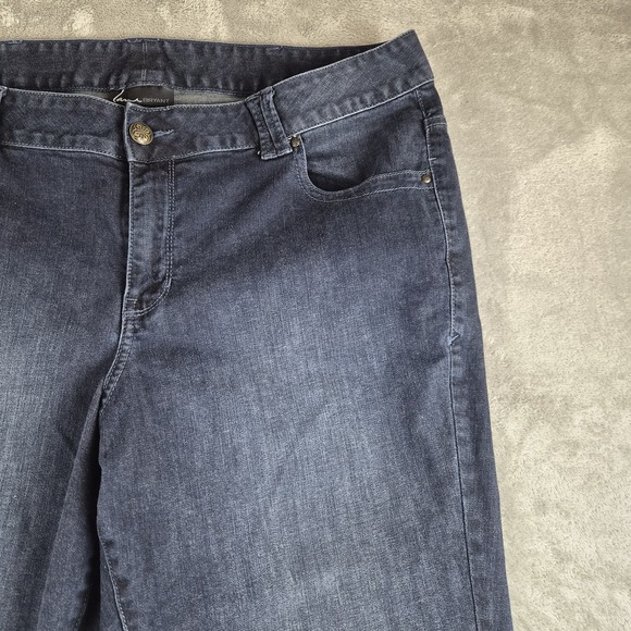Lane Bryant Jeans Womens 22 Average Blue Denim Dark Wash Straight Stretchy - Picture 8 of 12